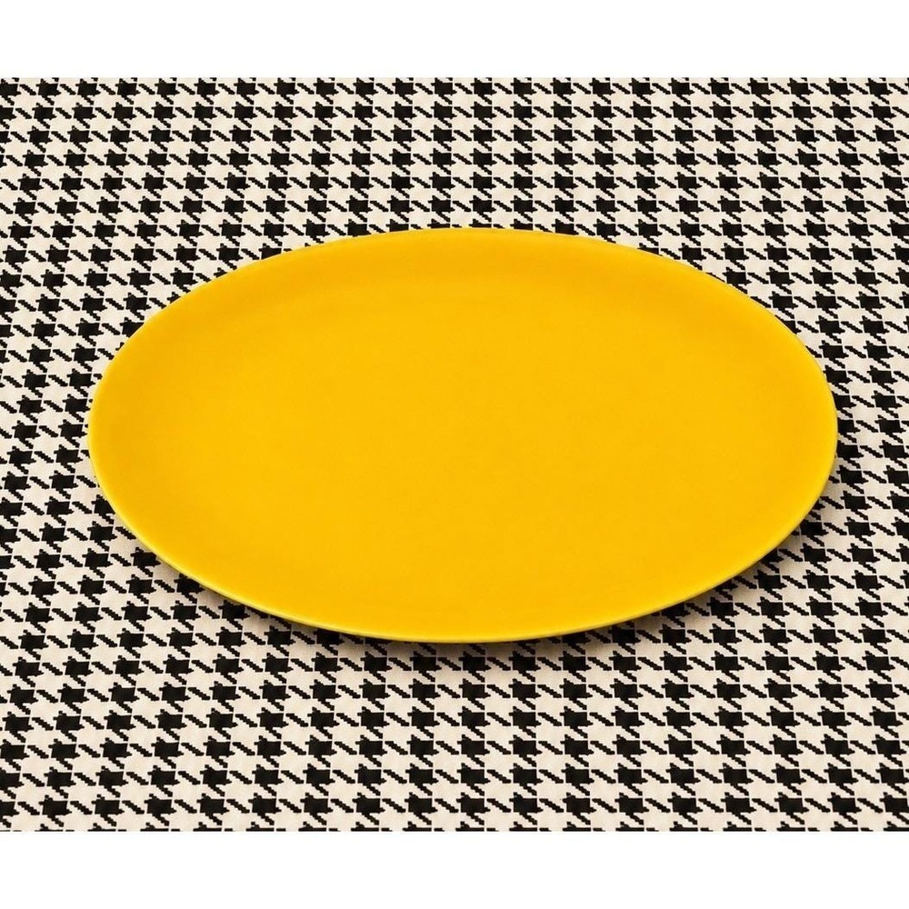 Homer Laughlin Rhythm 11.5" Yellow Oval Serving Platter M 54 N 4, Vintage